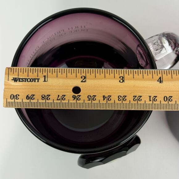 Vtg Wedgwood HM Queen Elizabeth II & HRH Prince Philip Silver Jubilee Glass Mug - Picture 16 of 16